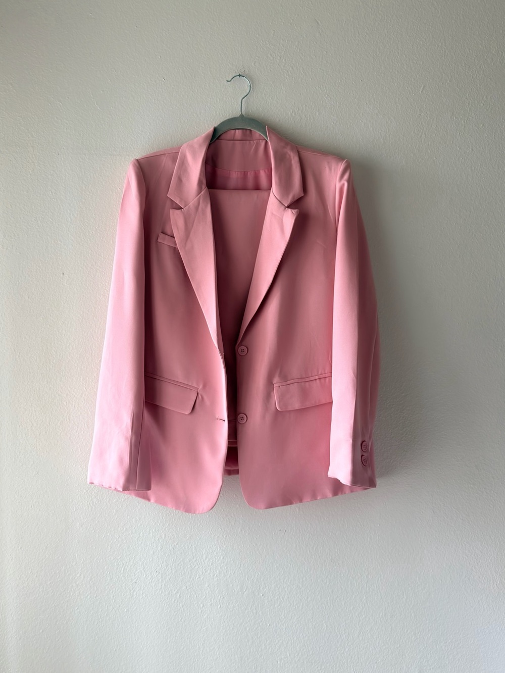 Pink Women's Blazer Jacket - Classic Tailored Style